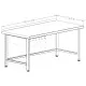 Mazeichnung CAT Edelstahl Arbeitstisch offen mit Unterbau Tiefe 50 cm Breite 40 bis 300 cm whlbar Tischplatte holzfrei mit Edelstahlprofilen verstrkt fr Gastronomie Kche Lebensmittelverarbeitung Labor Bckerei stabil hygienisch langlebig fr Profis
