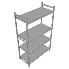 Hupfer Aluminium Regal N12-GA-FL600 T-500 B-1100