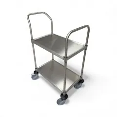 Hupfer Edelstahl Servierwagen VarioCart - VC 6x4/2 Ergo M - 2 Borde