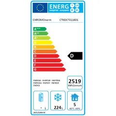 Chromonorm Edelstahl Tiefkhltisch - 1 Tr - 4 Schubladen - TPHK