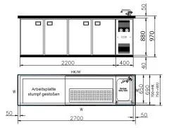 K&M Holland Getrnke Khltheke MM270-4S-1B