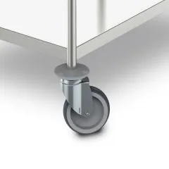 Hupfer Edelstahl Servierwagen SW 6x4 - 3 Borde