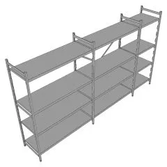 Hupfer Aluminium Regal N20-GA-FL600 T-300 B-3250