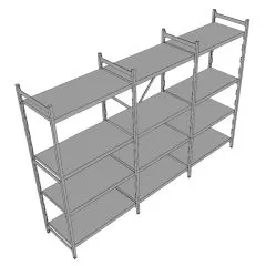 Hupfer Aluminium Regal N20-GA-FL600 T-400 B-2650