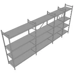 Hupfer Aluminium Regal N20-GA-FL600 T-600 B-4125