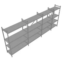 Hupfer Aluminium Regal N20-GA-FL600 T-600 B-4625