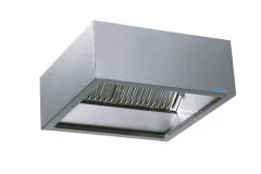 Edelstahl Kasten Ablufthaube - 2600x1000 mm FA
