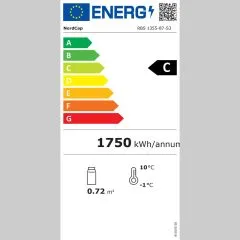 NordCap Glastr Einbaukhlschrank RBS 1355-87-S3