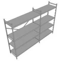 Hupfer Aluminium Regal N12-GA-FL600 T-600 B-2675