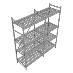 Hupfer Aluminium Regal N12-KR-FL600 T-500 B-1675