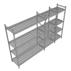 Hupfer Aluminium Regal N12-KR-FL600 T-500 B-2850