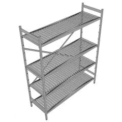 Hupfer Edelstahl Regal N5-RA-FL-600 kg T-300 B-1500