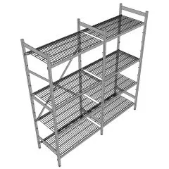 Hupfer Edelstahl Regal N5-DR-FL-600 kg T-400 B-1775