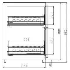 K&M Holland Getrnke Khltheke EGL-Vario - 270-2T-1S-2B