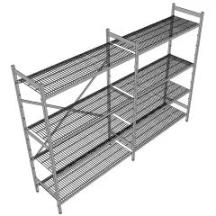 Hupfer Edelstahl Regal N5-DR-FL-600 kg T-600 B-2575