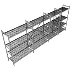 Hupfer Edelstahl Regal N5-DR-FL-600 kg T-600 B-4425