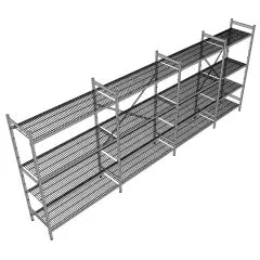 Hupfer Edelstahl Regal N5-DR-FL-600 kg T-600 B-4625
