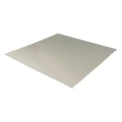 Vorderansicht des CAT Edelstahl-Blindblechs 400x400 mm aus Edelstahl 1.4301, passend fr Ablufthauben in Gastronomie und Kche, hochwertig verarbeitet fr Lftungsanlagen.