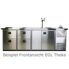 EGL-Theke E28FTZ - 1 Becken - 2½xTr - 1xZugabteil