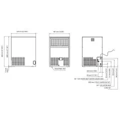 NordCap Eiswrfelbereiter SCE 40 L - 40kg/24h