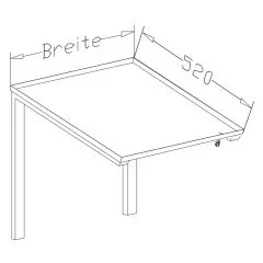 Edelstahl Korbbord - KBO-1L