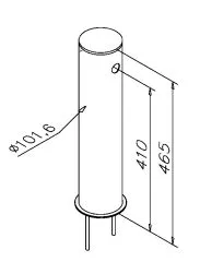 Edelstahl Schanksule Mod 1050 - 1 ltg.