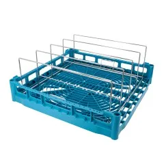 Anwendungsbeispiel fr Fries Grundkorb NKT-50x50 mit Edelstahl Warmhaltetabletteinsatz - WHT-4 mit 4 Reihen und Reihenabstand 90 mm