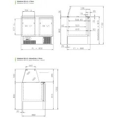 Chromonorm Saladette 2 Tren Glasaufbau