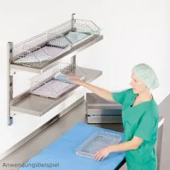 Hupfer Edelstahl Auflage Wandbord 10-05