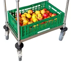 Hupfer Edelstahl Servierwagen VarioCart - VC 6x4/3 M-L - 3 Borde
