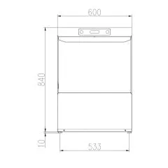 Zanussi Geschirrsplmaschine ZXLIG auch fr 60x40 cm Bleche