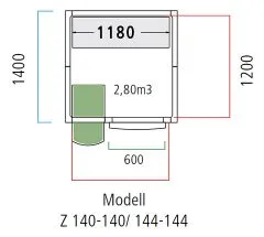 NordCap Tiefkhlzelle - Tiefkhlraum Z 144-144-TK