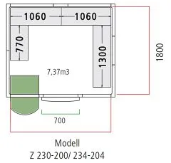 NordCap Tiefkhlzelle - Tiefkhlraum Z 234-204-TK