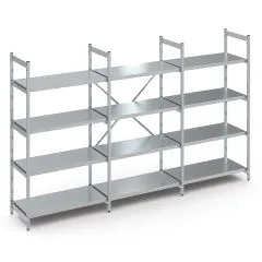 Hupfer Edelstahl Regal N35-BA-FL-2000 kg T-610 B-4325