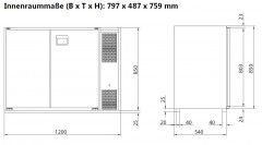 Einbau Fassvorkühler CB 1200 MS-2x50 l Fass