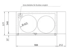 Einbau Fassvorkhler CB 1200 MS-2x50 l Fass