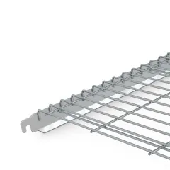 Detailansicht der Hupfer Edelstahl-Drahtrostauflage Norm 5, Modell A-DR/N5 1100/500, aus stabilem Edelstahl - ideal fr hygienische und sterile Einsatzbereiche.