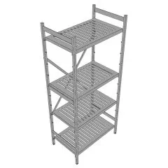 Hupfer Edelstahl Regal N5-RA-FL-600 kg T-600 B-800