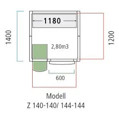 NordCap Lager Khlzelle - Khlraum Z 140-140