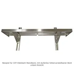 CAT Edelstahl Wandbord WBH 70-30