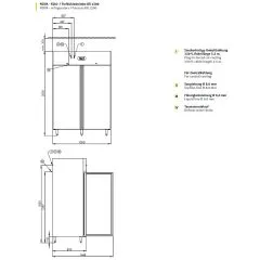 Chromonorm Edelstahl Khlschrank BRS 1300 GN 2/1 NOVA