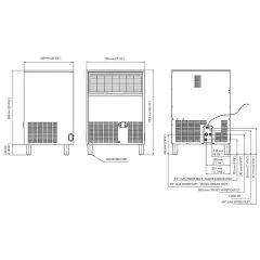 NordCap Eiswrfelbereiter SCE 105 L - 88 kg/24h