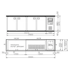 K&M Holland Getrnke Khltheke EGL-Vario - 300-3T-1S-1B