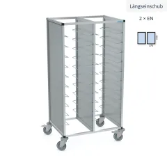 Hupfer Tablett Abrumwagen TAWALU 1645 - 2x07 bis 18 EN-Norm-Tabletts OTL