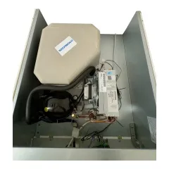 Abbildung des austauschbaren Kompaktkhlaggregats fr den Chromonorm STAR-BLACK Tiefkhlschrank aus Edelstahl, mit integriertem Kompressor, Verdampfer und Wrmetauscher, steckerfertige Ausfhrung.